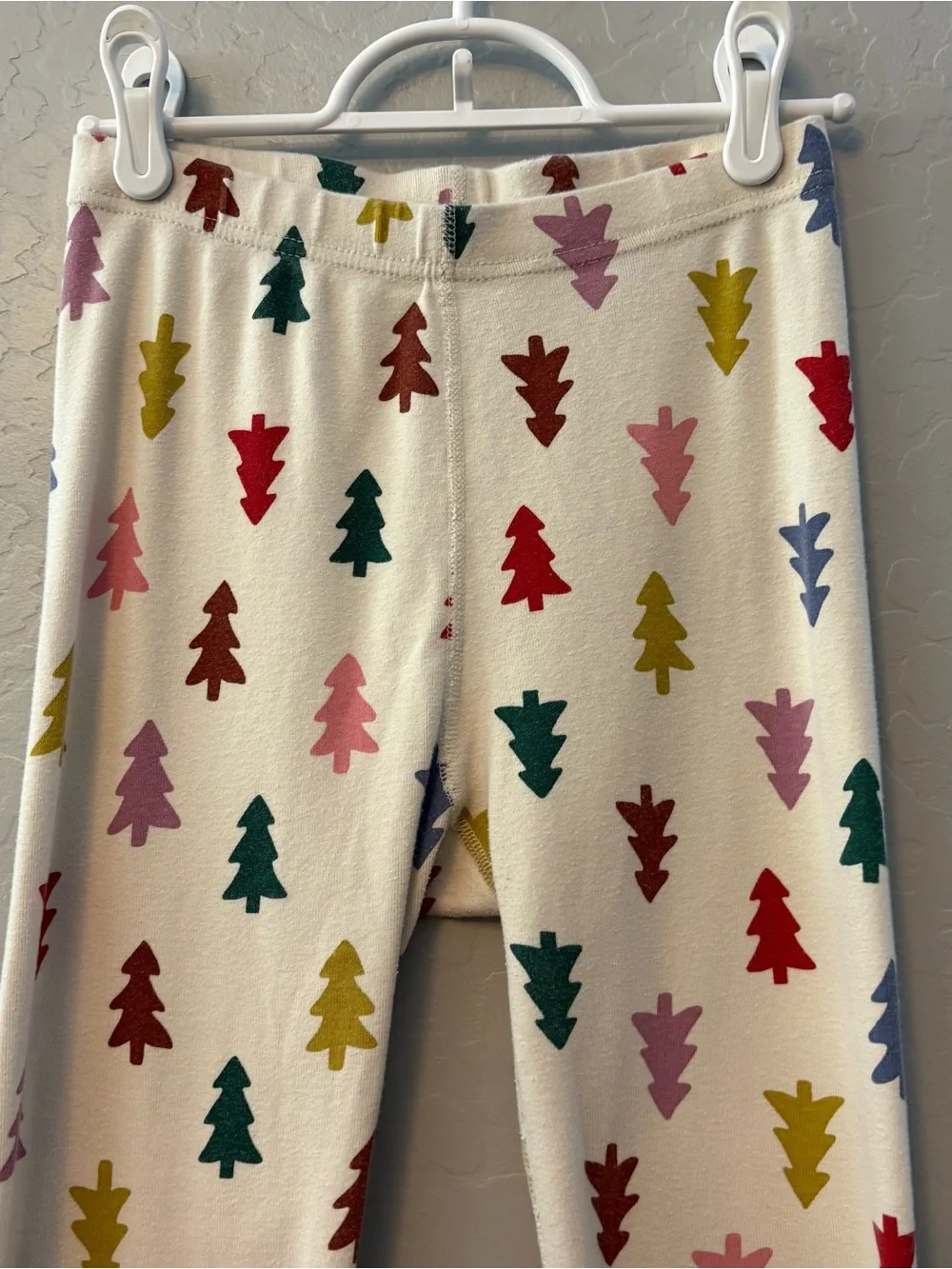 Hanna andersson long John pajama set in multicolor happy little trees 150 CM 12
